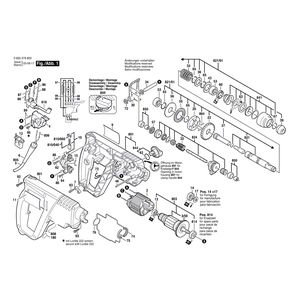 Запчасти для перфоратора Bosch PBH 180 RE 230 V 0603376803