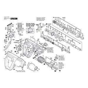 Запчасти для перфоратора Bosch PBH 200 RE 230 V 0603376903