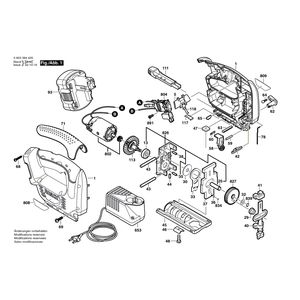 Запчасти для аккумуляторной лобзиковой пилы Bosch PST 14,4 V 14.4 V 0603384420