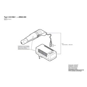 Запчасти для микро-гравировальной машины Bosch MGG 200 220 V 0603962103