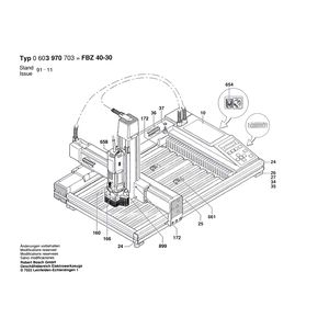 Запчасти для фрезера Bosch FBZ 40-30 230 V 0603970703, деталировка 2