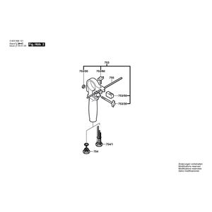 Запчасти для ударной дрели Bosch CSB 6-20 RE 230 V 0603998121, деталировка 2