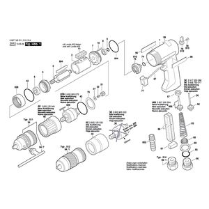 Запчасти для дрели Bosch 320 WATT-SERIE 320 WATT- 0607160511, деталировка 1