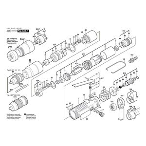 Запчасти для дрели-шуруповерта Bosch 400 WATT-SERIE 400 WATT 0607161101, деталировка 1