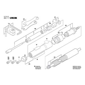 Запчасти для прямой шлифовальной машины Bosch 50 WATT-SERIE 50 WATT 0607250202