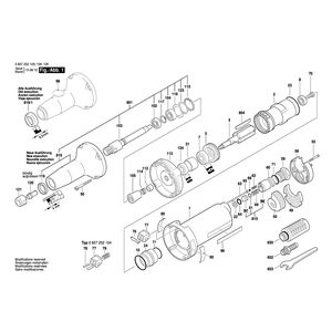 Запчасти для прямой шлифовальной машины Bosch 550 WATT-SERIE 550 WATT 0607252103