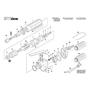 Запчасти для прямой шлифовальной машины Bosch 120 WATT-SERIE 120 WATT 0607254100, деталировка 1