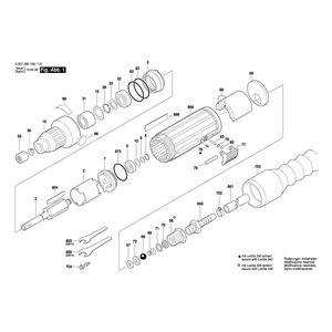 Запчасти для прямой шлифовальной машины Bosch 320 WATT-SERIE 320 WATT- 0607260100