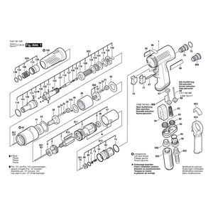 Запчасти для шуруповерта Bosch 400 WATT-SERIE 400 WATT 0607461409, деталировка 1