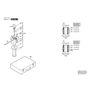 Запчасти для перфоратора Bosch UBH 4/26 SE 220 V 0611211703, деталировка 2