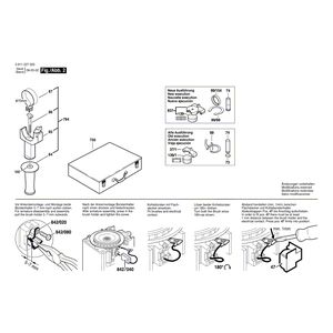 Запчасти для перфоратора Bosch GBH 38 230 V 0611227003, деталировка 2