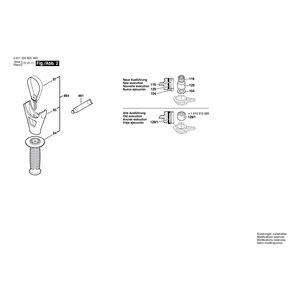 Запчасти для перфоратора Bosch GBH 7-45 DE 230 V 0611235803, деталировка 2