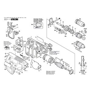 Запчасти для перфоратора Bosch GBH 24 VFR 24 V 0611246760