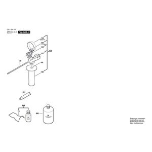 Запчасти для перфоратора Bosch GBH 3-28 FE 230 V 0611249703, деталировка 2