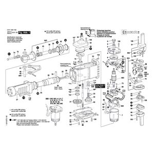 Запчасти для отбойного молотка Bosch GSH 27 230 V 0611304103, деталировка 1