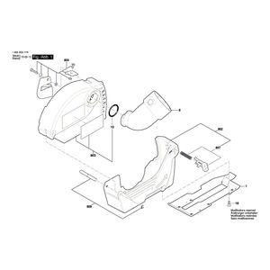 Запчасти для отсасывающего колпака Bosch GDE125 EA-T 1600A001YX