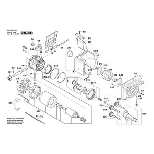 Запчасти для измельчителя садового Bosch AXT 25 D 230 V 3600H03101, деталировка 2