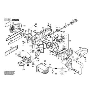 Запчасти для цепной пилы Bosch AKE 40-19 S 230 V 3600H36F00, деталировка 1