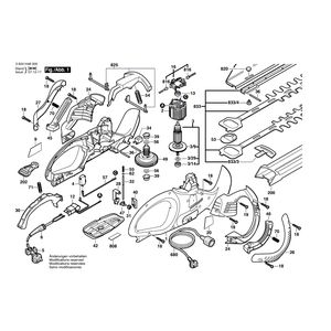 Запчасти для кустореза Bosch AHS 650-24 ST 230 V 3600H48400
