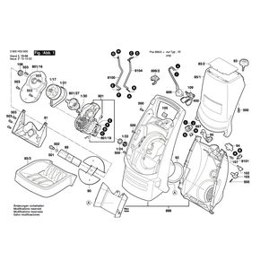 Запчасти для измельчителя садового Bosch AXT RAPID 2200 230 V 3600H53600