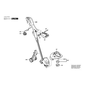 Запчасти для триммера для травы Bosch ART 2300 COMBITRIM 230 V 3600H78B05