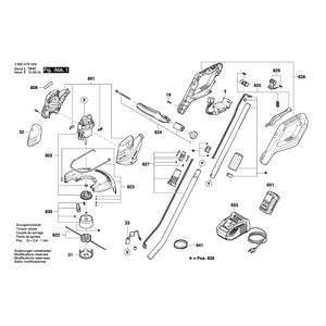 Запчасти для электросерпа Bosch ART 30-36 LI 36 V 3600H78N00