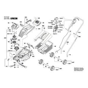 Запчасти для газонокосилки Bosch ARM 32 230 V 3600H85B06