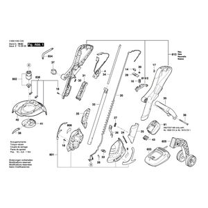 Запчасти для триммера для травы Bosch ART 23-18 LI 18 V 3600HA5C00