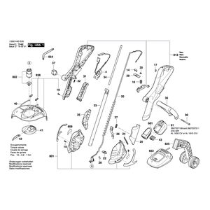 Запчасти для триммера для травы Bosch ART 26-18 LI 18 V 3600HA5E00
