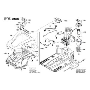 Запчасти для газонокосилки Bosch Indego 350 230 V 3600HB0000