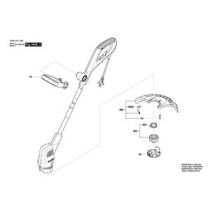 Запчасти для триммера для травы Bosch EasyGrassCut 26 230 V 3600HC1J00