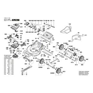 Запчасти для газонокосилки Bosch GRA 48 230 V 3600J11003