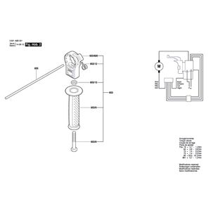 Запчасти для ударной дрели Bosch GSB 162-2 RE 230 V 3601A8B001, деталировка 2 Запчасти для ударной дрели Bosch GSB 162-2 RE 230 V 3601A8B001, деталировка 2