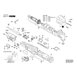 Запчасти для универсального мультиинструмента Bosch GOP 30-28 230 V 3601B37000