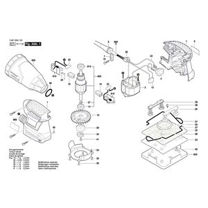 Запчасти для вибрационной шлифовальной машины Bosch GSS 140-1 A 230 V 3601BA2100