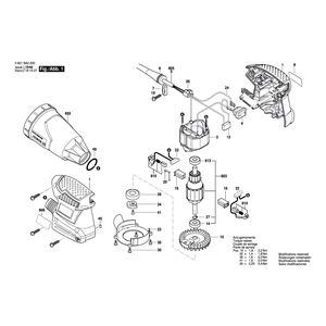 Запчасти для вибрационной шлифовальной машины Bosch GSS 160-1 A 230 V 3601BA2200