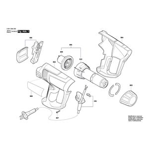 Запчасти для термовоздуходувки Bosch GHG 20-63 230 V 3601BA6200