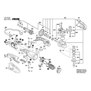 Запчасти для угловой полировальной машины Bosch GPO 14 CE 230 V 3601C89000