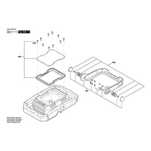 Запчасти для аккумуляторного фонаря Bosch GLI 18V-1900 18V 3601D46400
