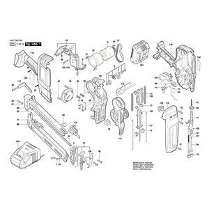 Запчасти для пневматического молотка для забивания гвоздей Bosch GSK 18 V-LI 18 V 3601D80300