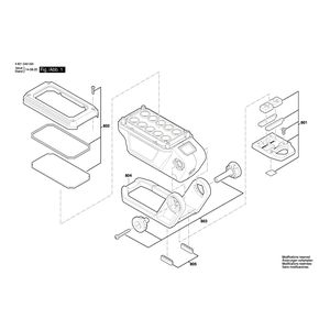 Запчасти для аккумуляторного фонаря Bosch GLI 12V-330 Bare 12 V 3601DA0001