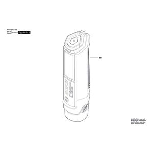 Запчасти для аккумуляторного фонаря Bosch GLI 12V-300 12 V 3601DA1000