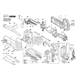 Запчасти для электролобзика Bosch GST 140 CE 230 V 3601E14000