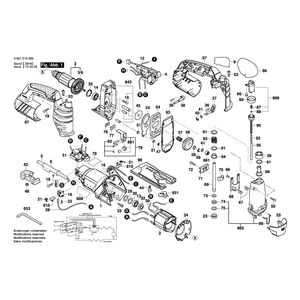 Запчасти для электролобзика Bosch GST 25 Metal 230 V 3601E16000
