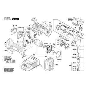 Запчасти для высечных ножниц Bosch GNA 18V-16 18 V 3601E29500