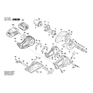 Запчасти для ручной циркуляной пилы Bosch GKM 18 V-LI 18 V 3601FA4000