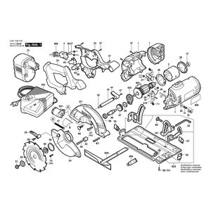 Запчасти для аккумуляторной циркулярной пилы Bosch GKS 24 V 24 V 3601H73D00