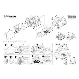 Запчасти для универсального мультиинструмента Bosch GOP 14,4 VEC 14.4 V 3601HB0100