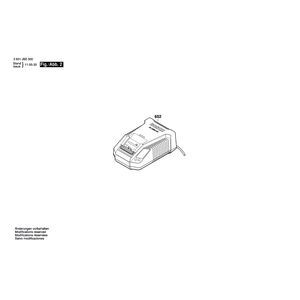 Запчасти для штифтового модуля Bosch GGS 18 V-LI 18 V 3601JB5300, деталировка 2