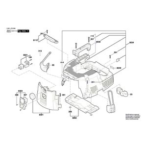 Запчасти для универсального пылесоса Bosch GAS 35 L SFC 230 V 3601JC3000, деталировка 1